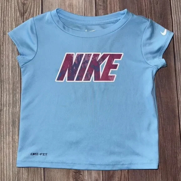 Girls Nike 3T Blue Shirt - Picture 1 of 4